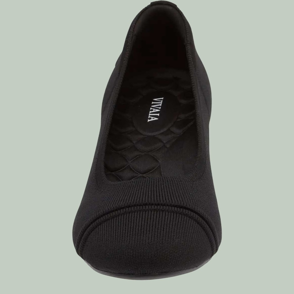 Vivaia Julie Arch Pro Shoes Black Knit Cap Toe Women's 38.5/7.5 US